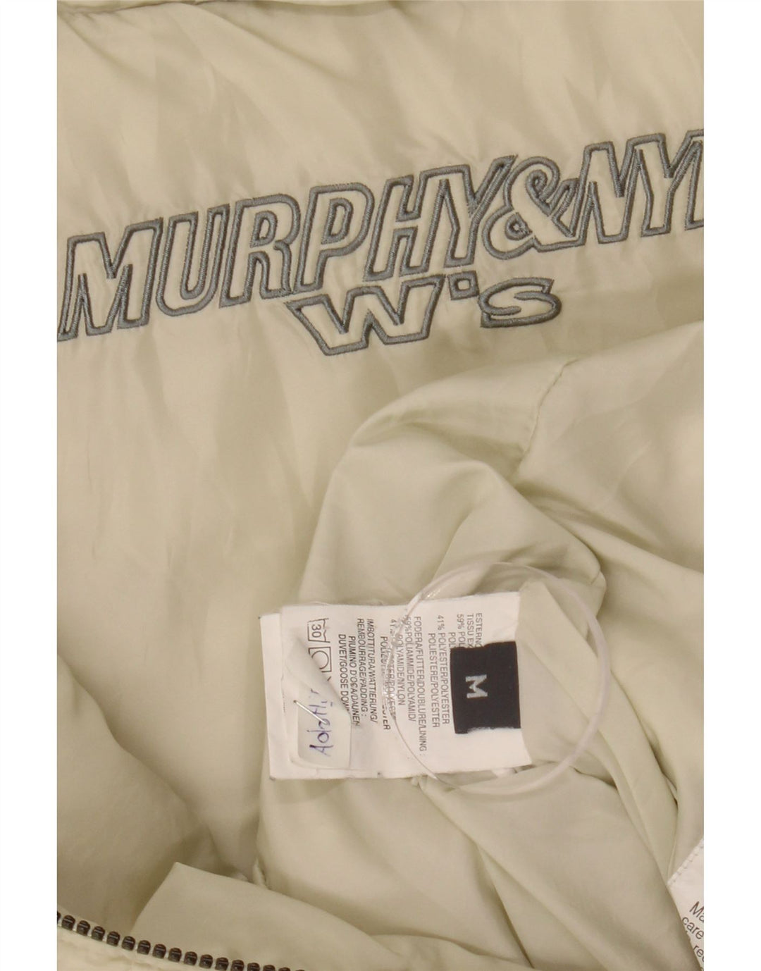 MURPHY & NYE Gilet căptușit pentru femei UK 14 Medium Off White Poliamidă