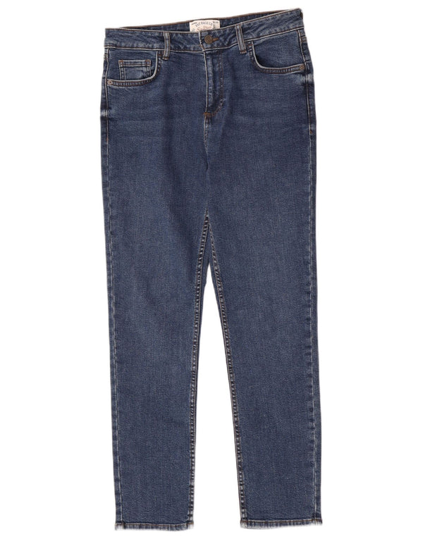 Fat Face pentru femei Sway blugi subțiri cu talie înaltă UK 12 Medium W28 L28 Blue Bumbac