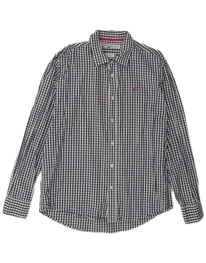 Crew Clothing Cămașă clasică pentru bărbați, mare, albastru, bumbac