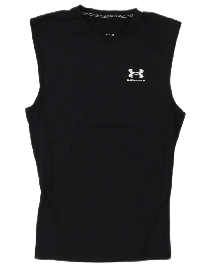 Vest Top pentru bărbați Under Armour Heat Gear UK 12 Medium Black Poliester