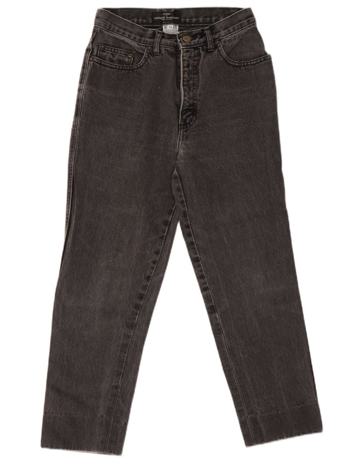 Blugi conici pentru femei Guess W29 L24 bumbac negru