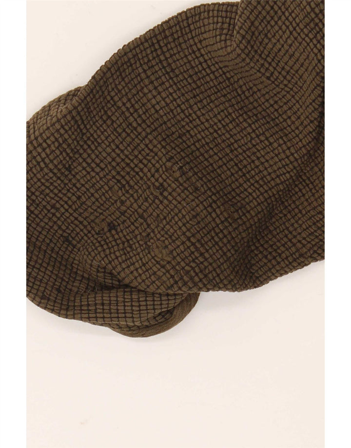 Top supradimensionat pentru femei Zara cu mâneci 3/4 UK 14 Medium Khaki Viscose