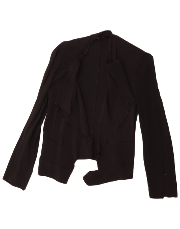 Jachetă Blazer deschisă pentru femei Zara UK 10 Small Black