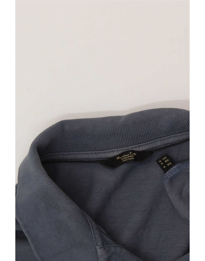 Tricou polo Massimo Dutti pentru bărbați, albastru mediu