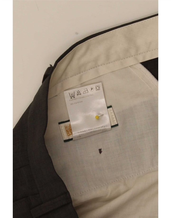 Pantaloni casual pentru bărbați Marks & Spencer L40 L29 Gri poliester