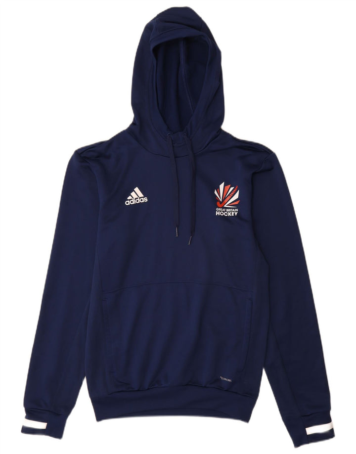 Pulover pentru bărbați Adidas Great Britain Hoodie XS Bleumarin Poliester