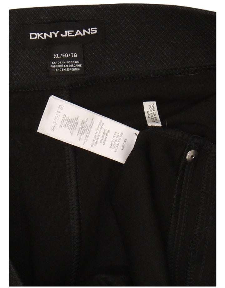 DKNY Womens Big & Tall Leggings UK 18 XL  Grey Polyester