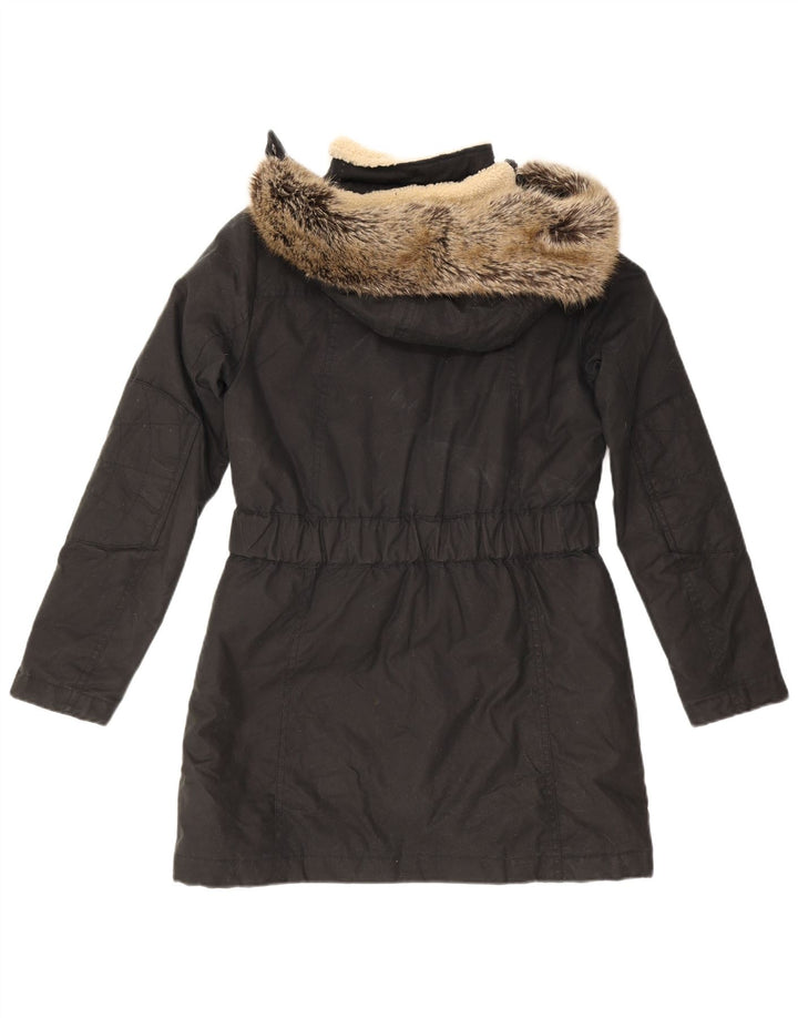 Palton capitonat supradimensionat pentru femei Barbour UK 10 Mic Negru
