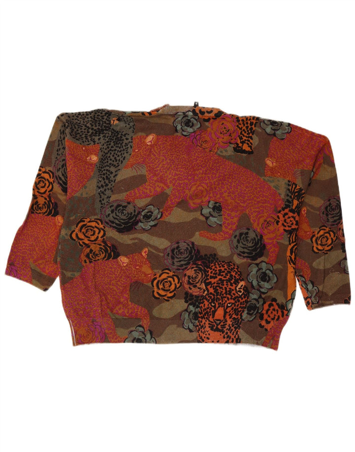 Pulover cu decolteu în V Desigual pentru femei UK 14 Medium Multicolor