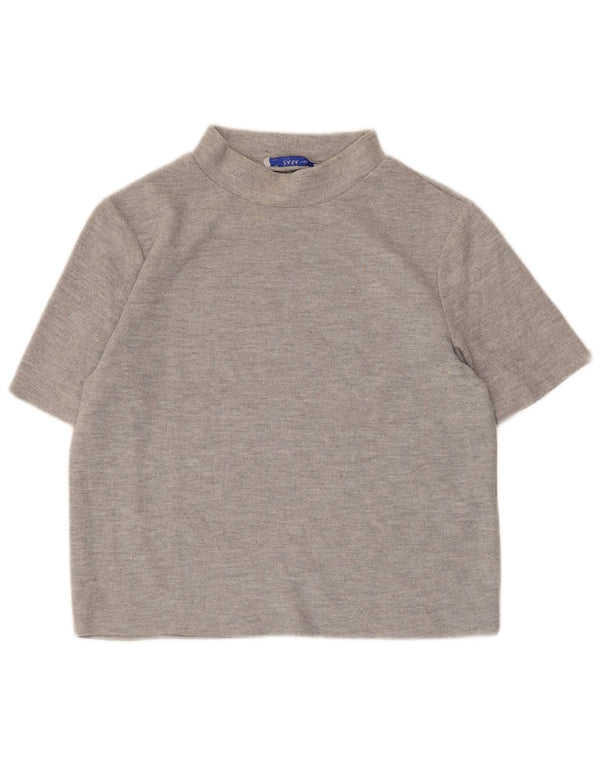 Crop Top pentru femei Zara UK 12 Medium Gri