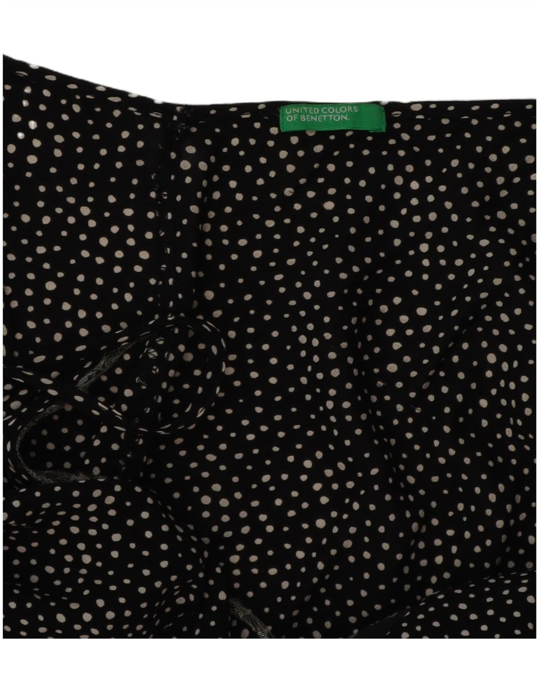 Bluză fără mâneci pentru femei BENETTON UK 10 Small Black Spotted
