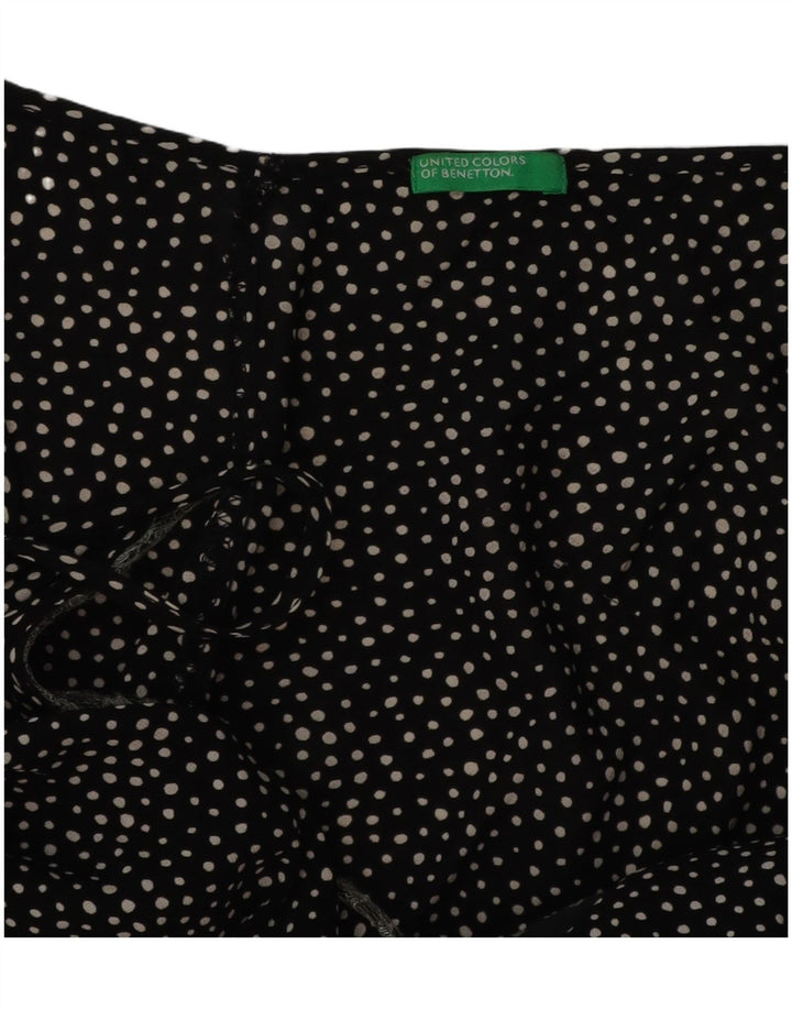 Bluză fără mâneci pentru femei BENETTON UK 10 Small Black Spotted