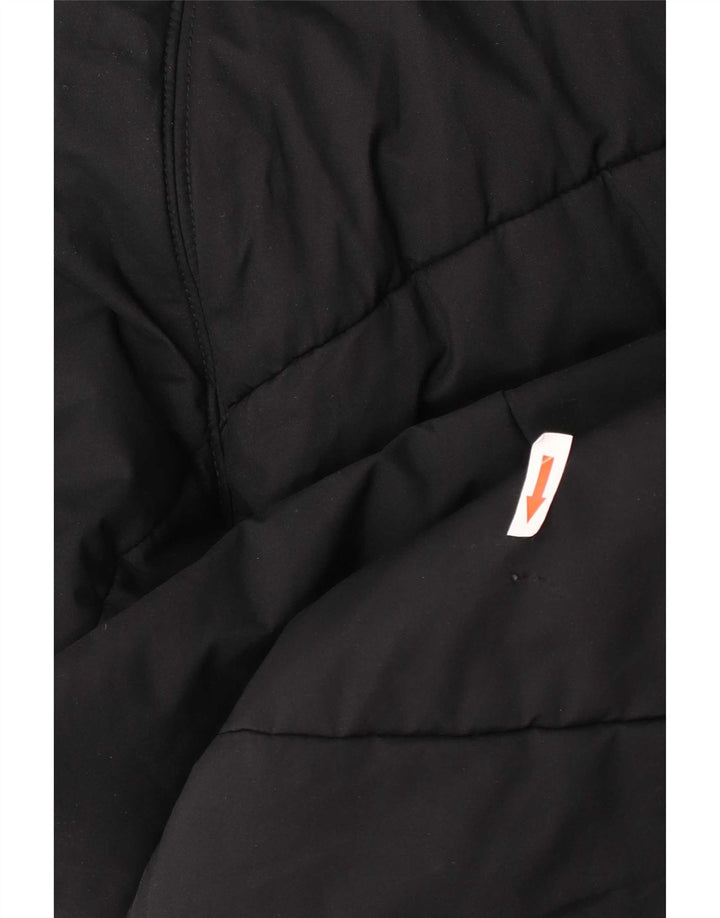 Jachetă de vânt cu glugă Adidas pentru femei UK 16, mare, negru, poliester