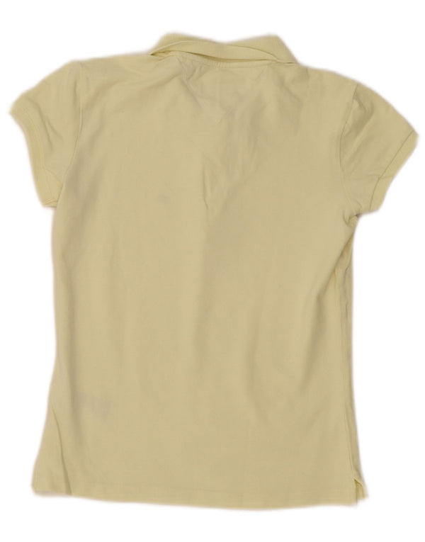 Tricou polo Tommy Hilfiger pentru femei UK 10 mic galben bumbac