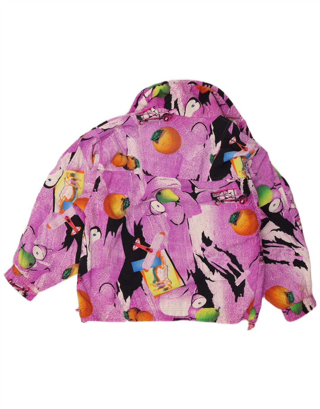 Jachetă Anorak supradimensionată pentru femei Chamonix, cu model abstract, UK 10 Mic violet