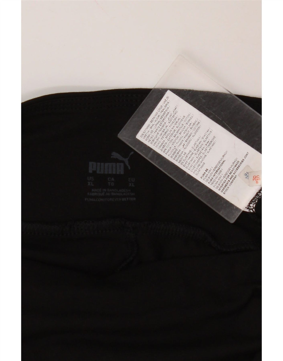 PUMA Womens Graphic Leggings UK 18 XL Black Cotton