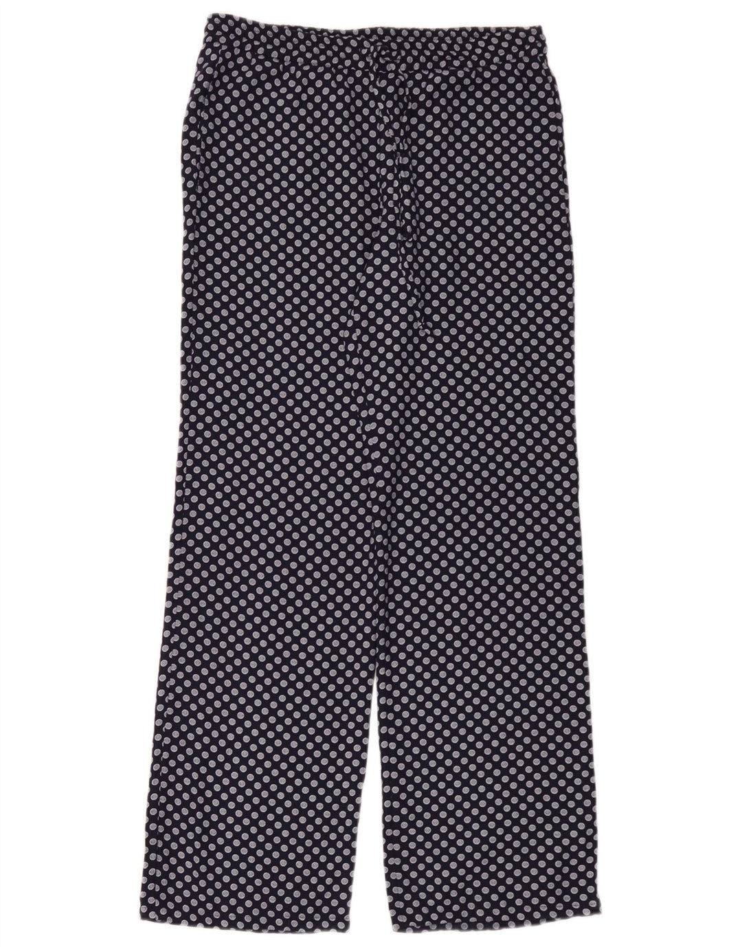 Pantaloni pentru femei Zara cu picioare largi Mediu L30 L32 Bleumarin Poliester cu pete