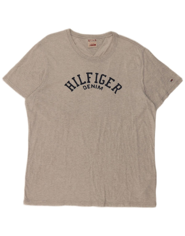 Tricou grafic pentru bărbați Tommy Hilfiger Top 2XL bumbac gri