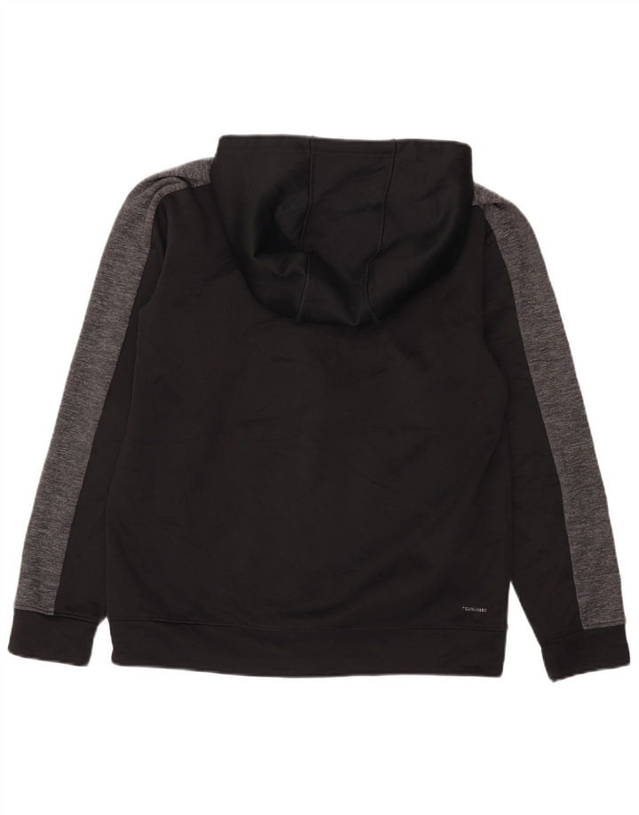 Pulover Adidas Climalite Zip pentru bărbați, mediu negru, bloc de culoare