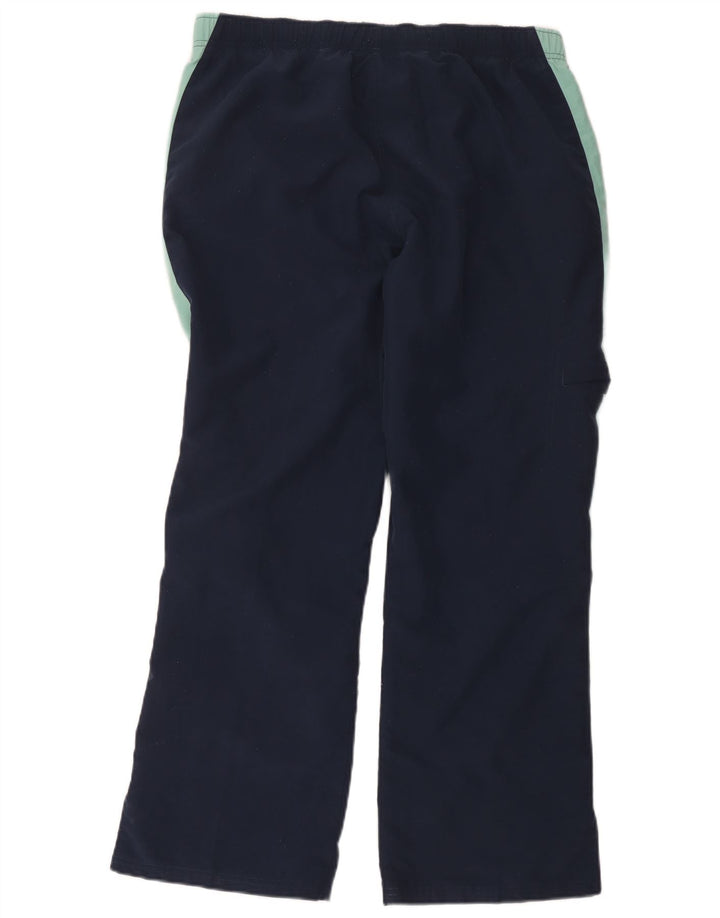 Pantaloni de trening obișnuiți pentru femei Reebok UK 14, mari, bleumarin, color block