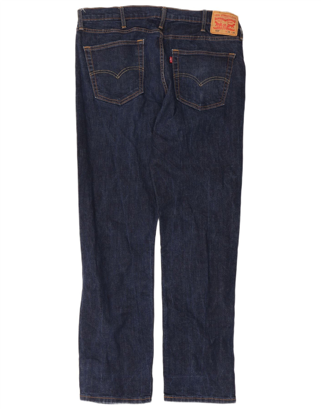 Blugi drepti pentru bărbați Levi's 514 W38 L34 Bumbac bleumarin