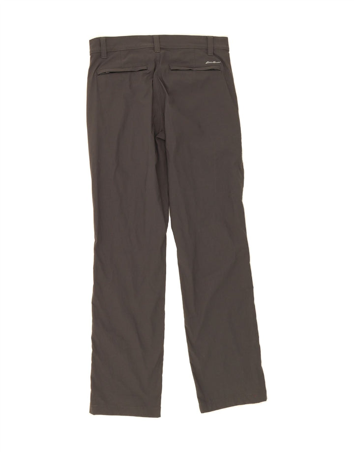 EDDIE BAUER Mens Straight Chino Trousers W30 L32 Grey Nylon Vintage Eddie Bauer and Second-Hand Eddie Bauer from Messina Hembry 