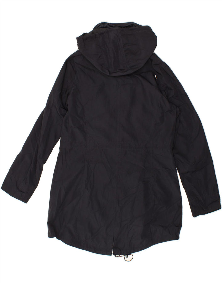 MICHAEL KORS Womens Hooded Windbreaker Coat UK 14 Medium Black Polyester Vintage Michael Kors and Second-Hand Michael Kors from Messina Hembry 