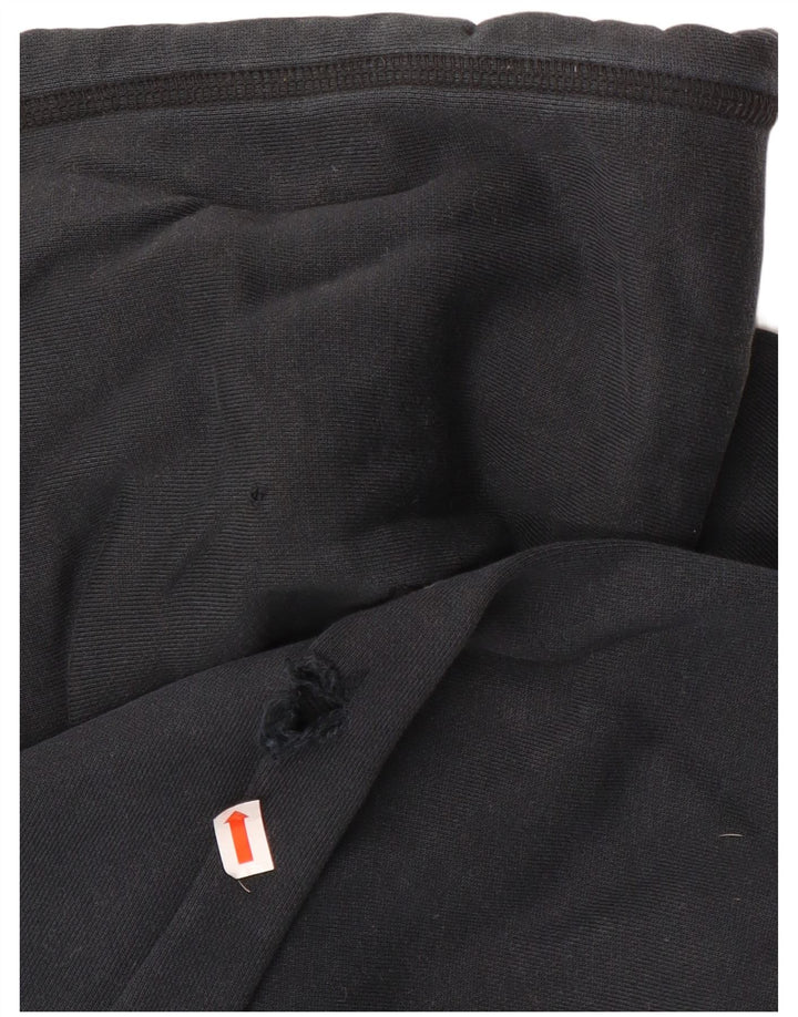 Pulover Nike pentru bărbați, cu fermoar, bumbac, negru