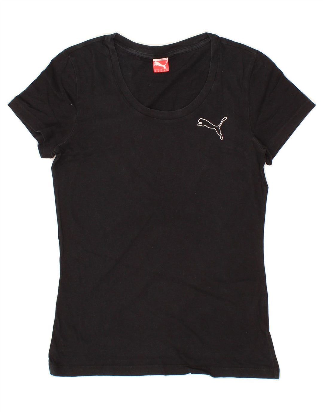 PUMA Womens T-Shirt Top UK 10 Small Black Cotton Vintage Puma and Second-Hand Puma from Messina Hembry 