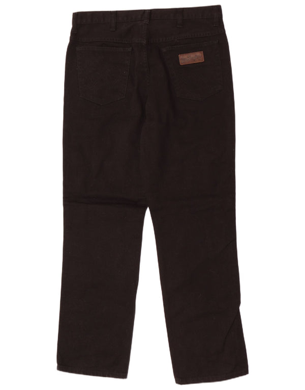 Blugi drepte pentru bărbați Wrangler Ohio W36 L32 bumbac negru