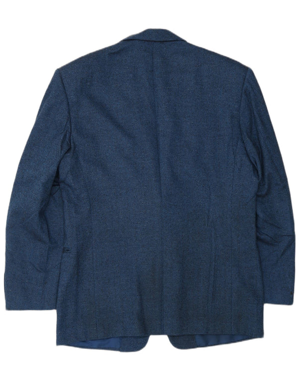 Jachetă pentru bărbați Pal Zileri cu 2 nasturi IT 52 XL Blue Herringbone Wool