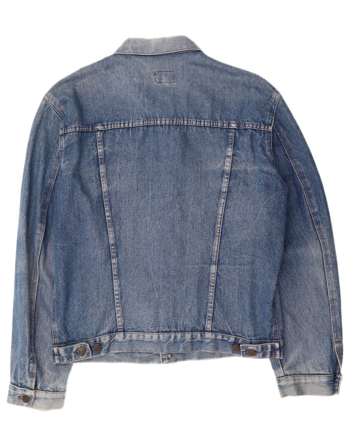 CARRERA Mens Denim Jacket UK 42 XL Blue Cotton