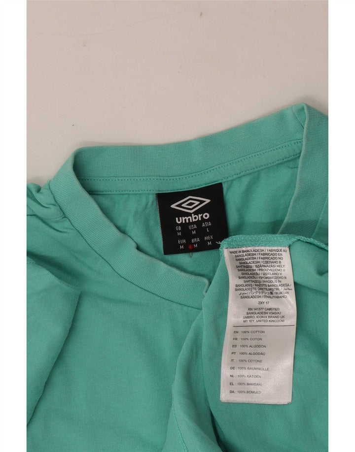 Tricou grafic pentru bărbați Umbro Top din bumbac verde mediu