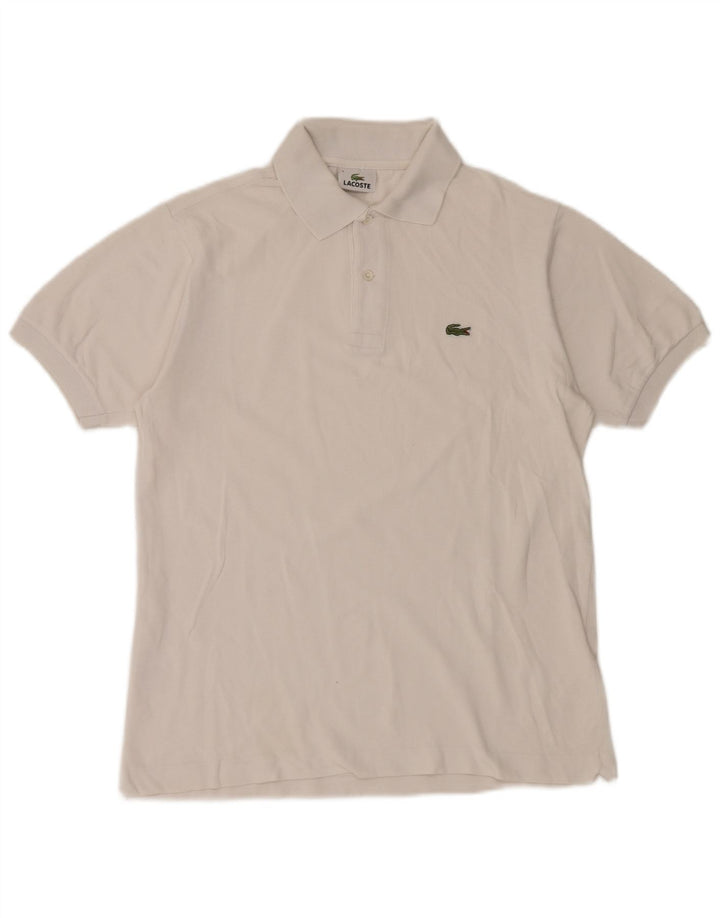 Tricou polo Lacoste pentru bărbați, mărimea 3, bumbac alb mic