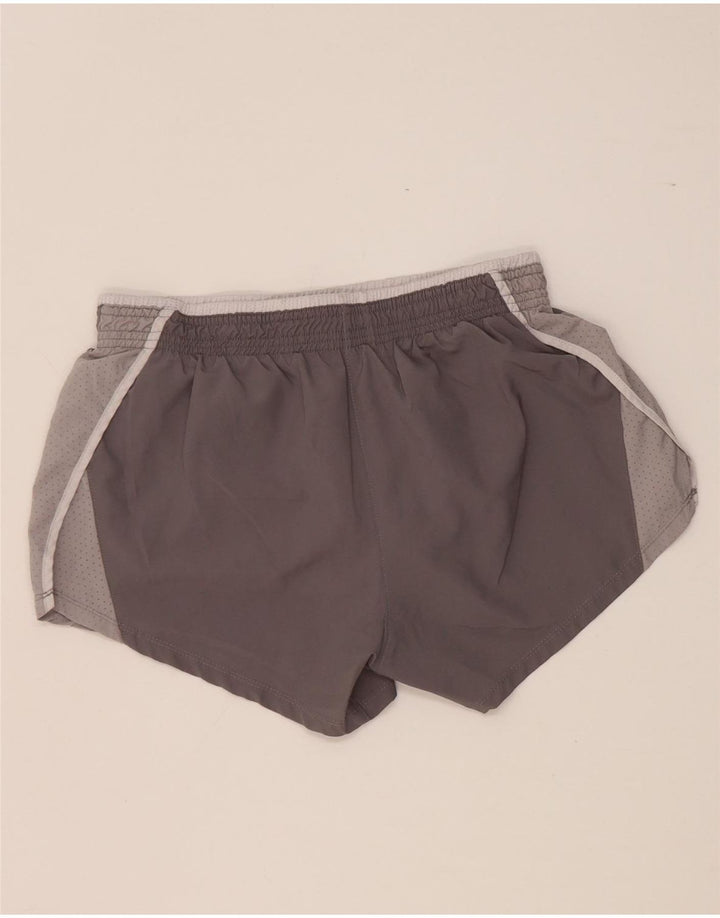 Pantaloni scurți sport Nike Dri Fit pentru femei UK 10 Small Gri Poliester
