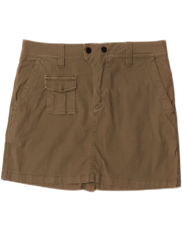 Replay Womens Cargo Skirt Large W34 Khaki Cotton