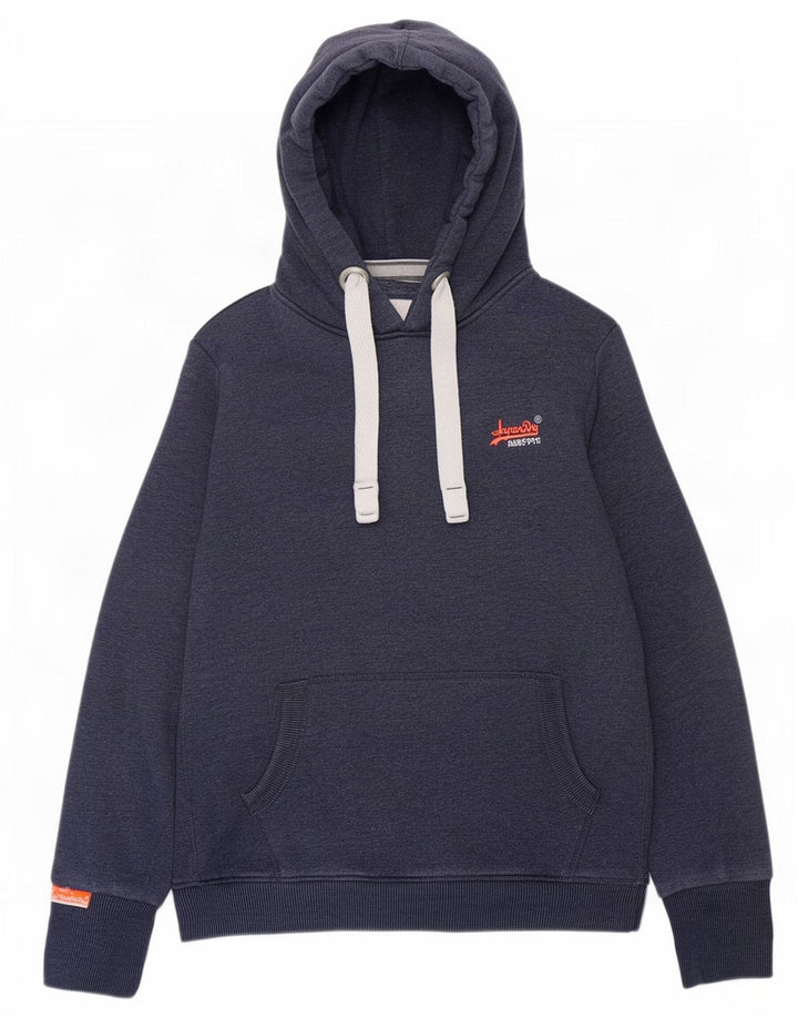 Pulover Superdry pentru bărbați, bumbac, albastru bleumarin