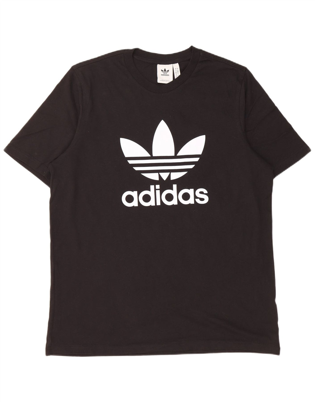 Tricou grafic Adidas pentru bărbați Top mare din bumbac negru