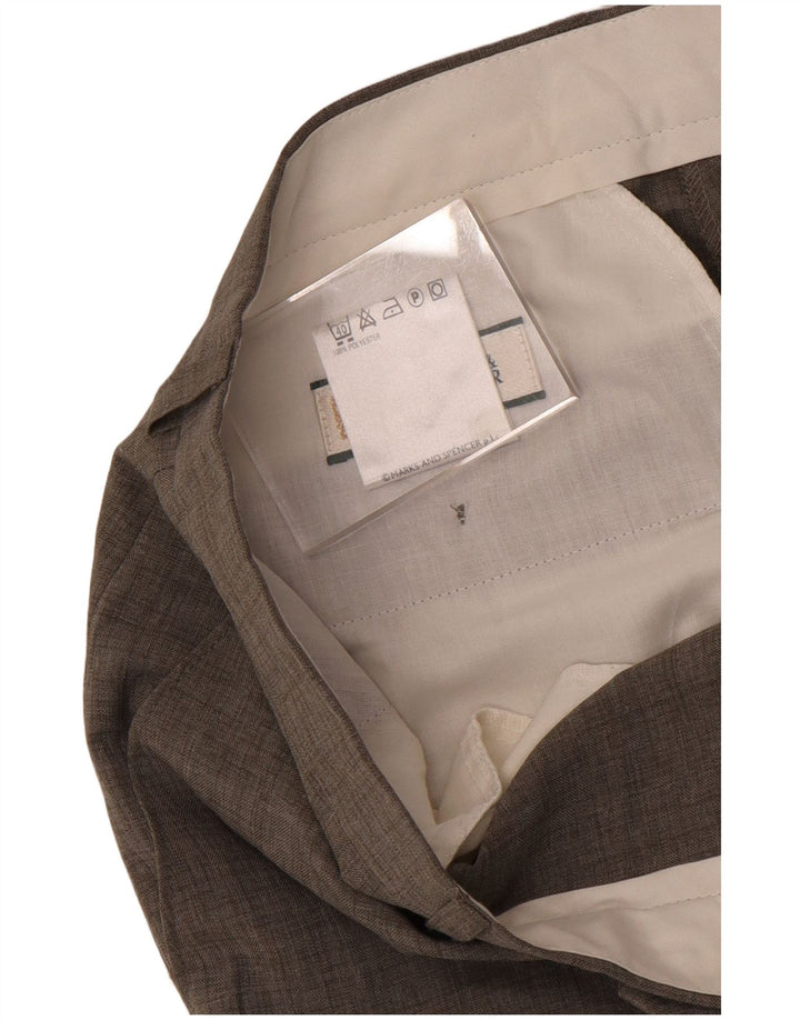 Marks & Spencer Pantaloni drepți pentru bărbați L34 L27 Poliester gri