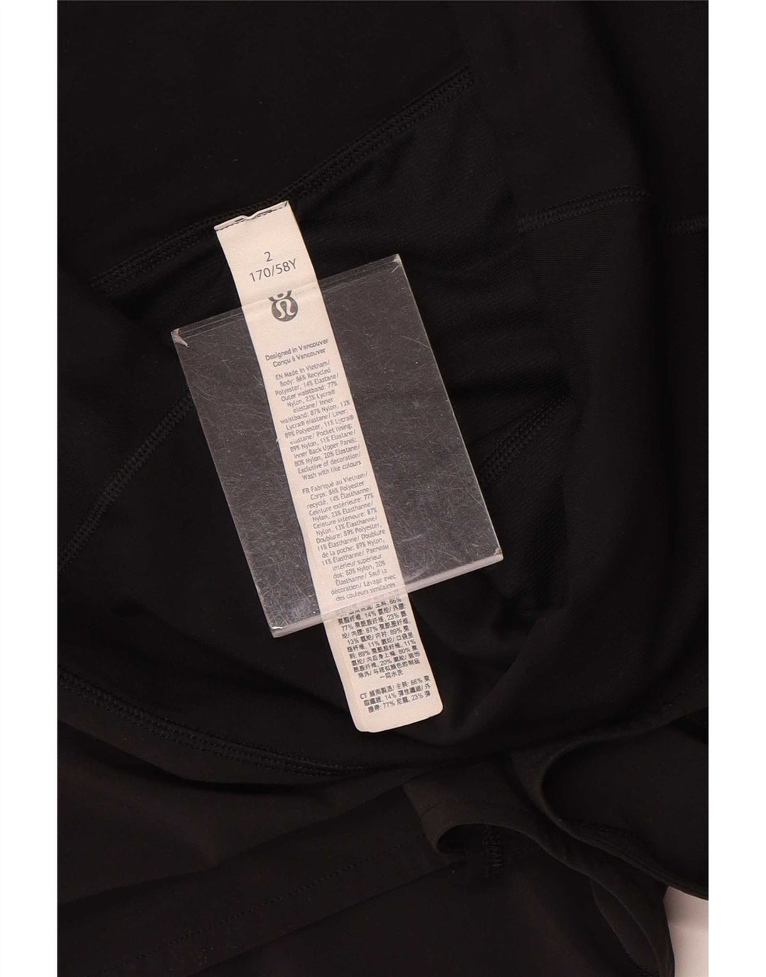 Lululemon Pantaloni scurti sport pentru femei US 2 XS Nylon negru