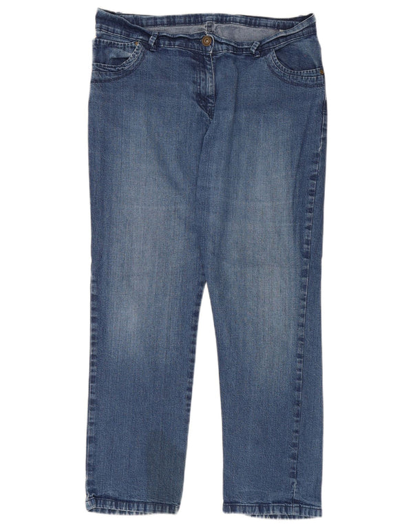 Blugi drepti pentru bărbați Marks & Spencer UK 16 Large W34 L27 Blue Bumbac