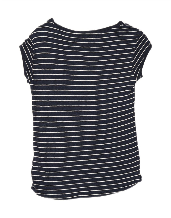 TOMMY HILFIGER Tricou pentru femei Top UK 6 XS Viscoză cu dungi bleumarin