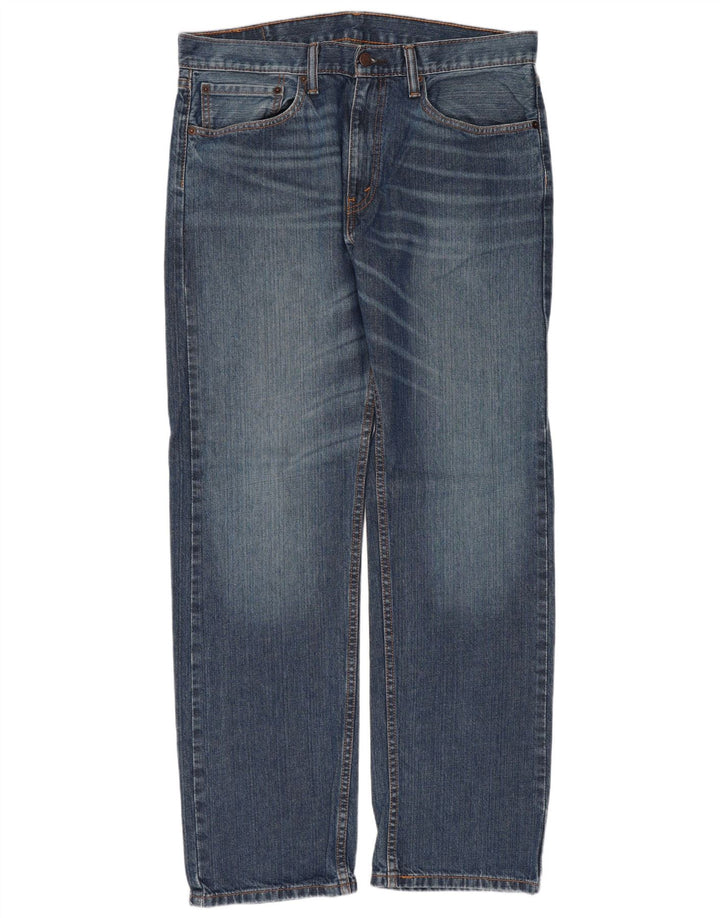 Blugi drepti pentru bărbați Levi's 505 W34 L32 Bumbac albastru