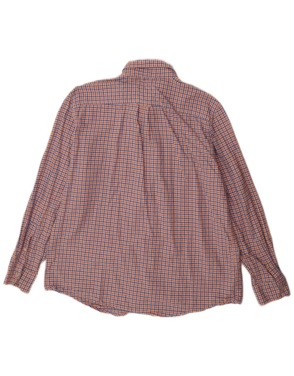 Cămașă de flanel pentru bărbați Chaps XL, bumbac vichy albastru