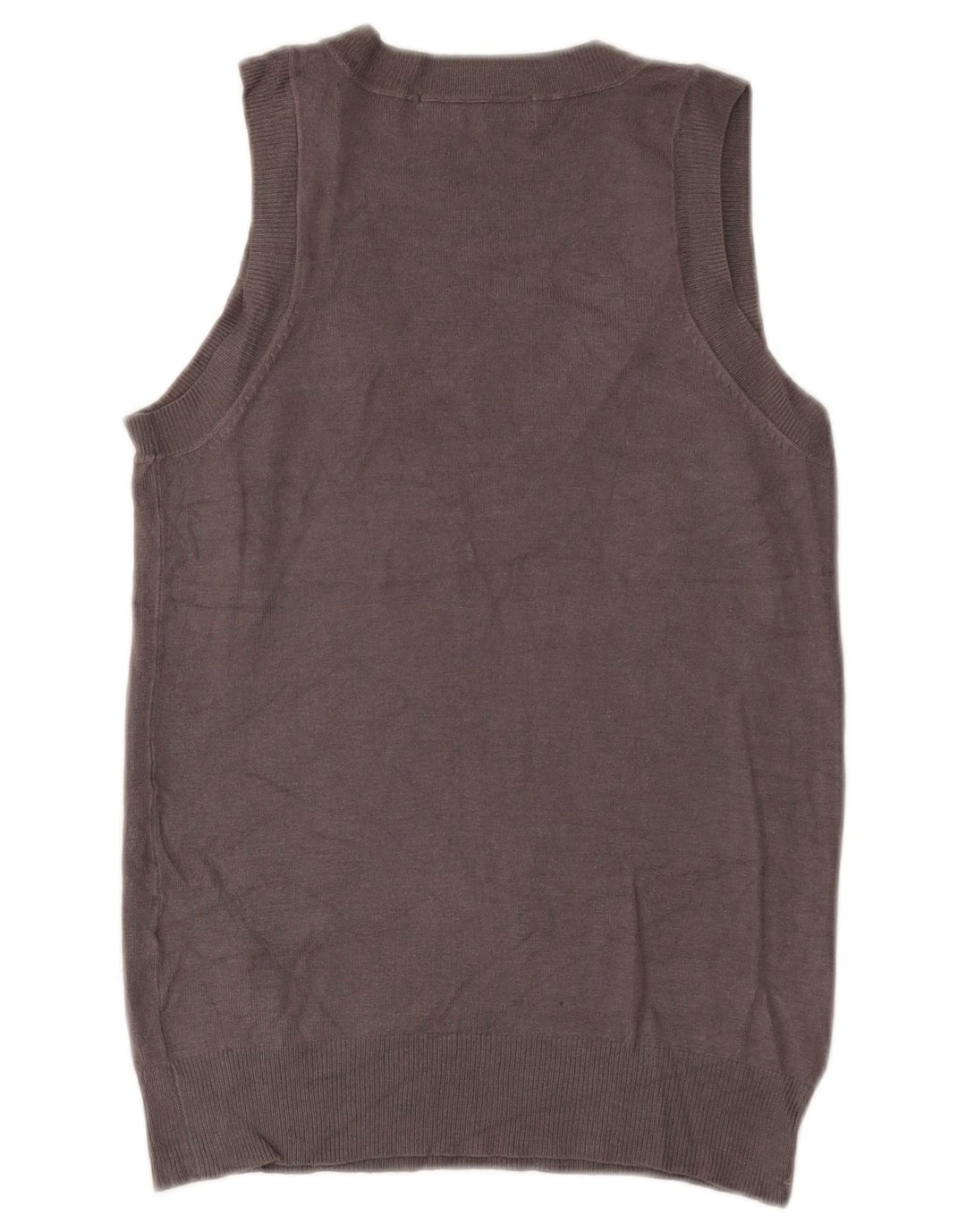 Zara Womens Vest Tank Top UK 12 Medium Gri Viscose