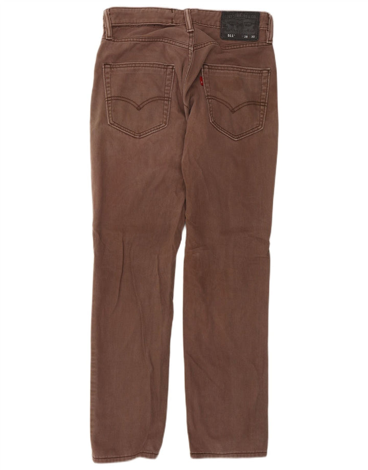 Blugi Levi's 511 Slim pentru bărbați W28 L30 bumbac maro