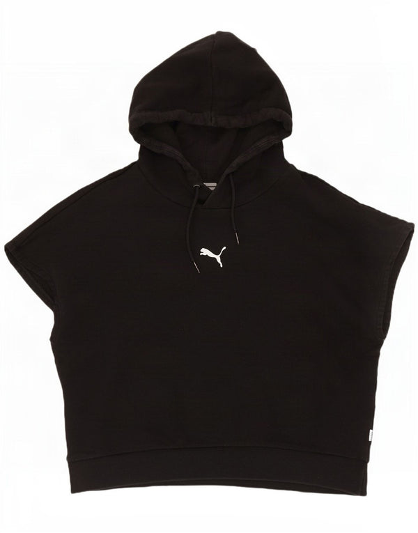 Jumper Puma Crop cu mânecă scurtă pentru femei UK 10 Small Black