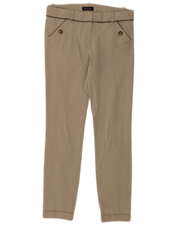 Massimo Dutti Pantaloni Skinny Casual Femei EU 38 Mici L28 L27 Bej