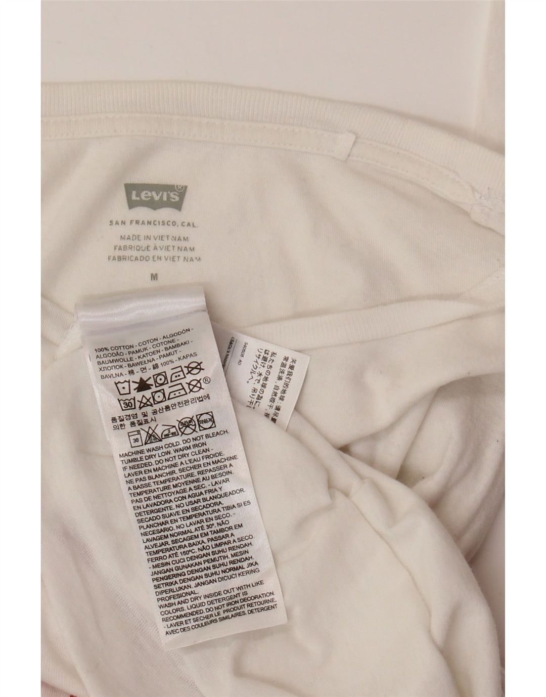 Tricou grafic LEVI'S Top UK 12 Bumbac alb mediu