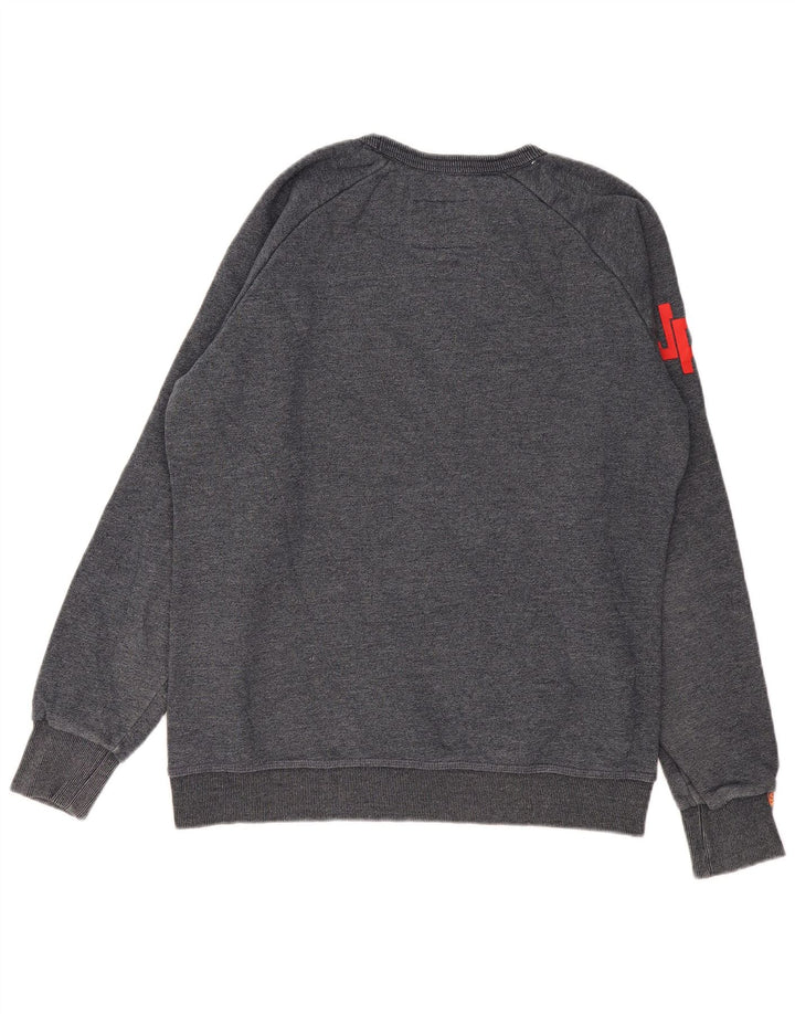 Pulover grafic Superdry pentru bărbați 2XL bumbac bleumarin